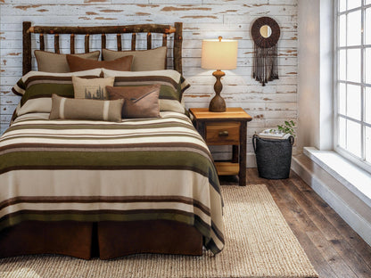 Sage Valley Bed Skirt by Wooded River