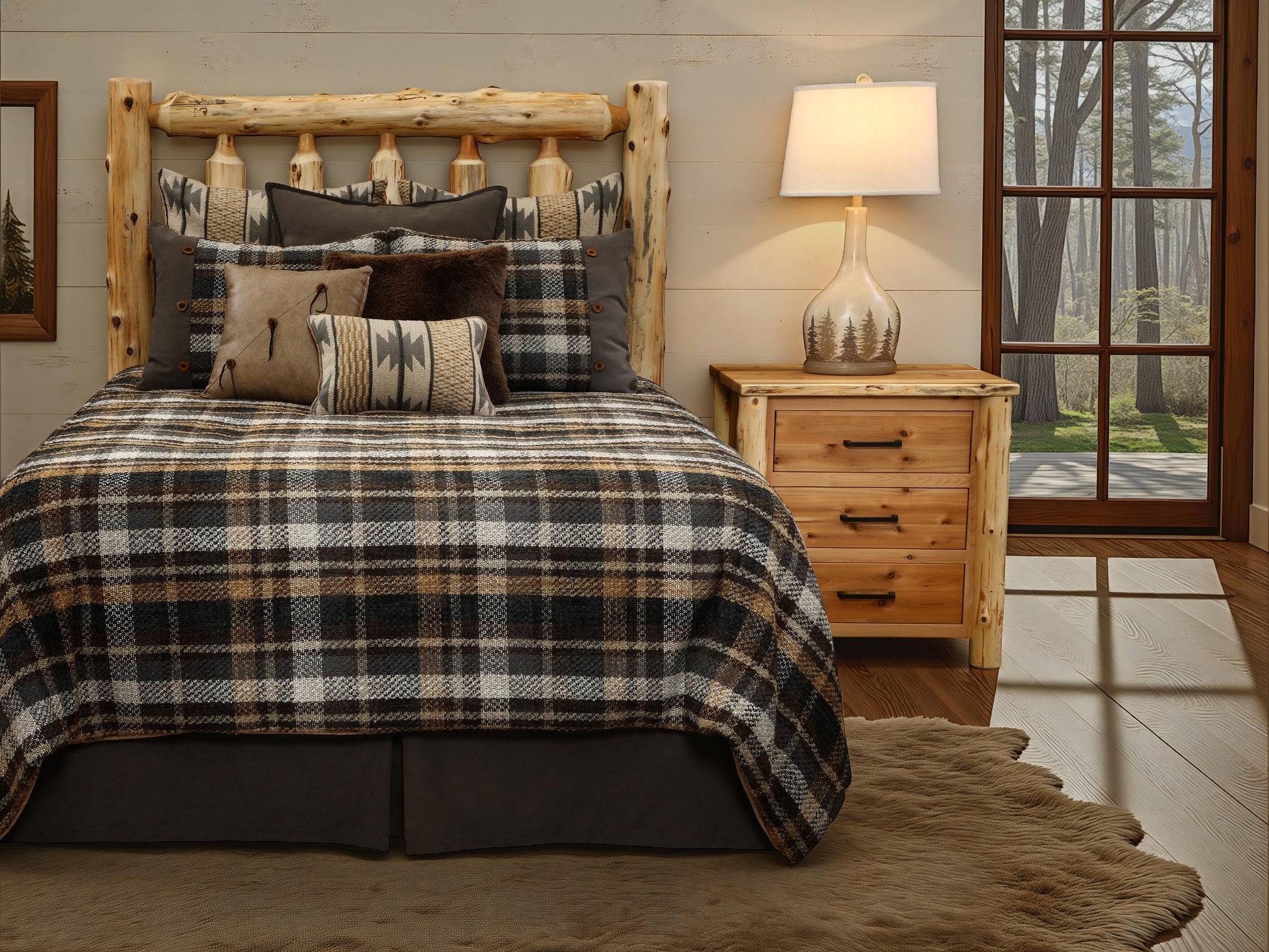 Wooded River Whistler Sable Duvet Set