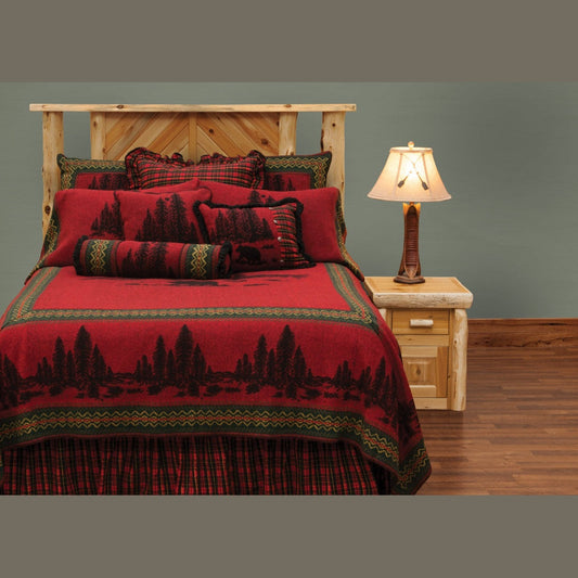 Wooded River Bear Bedspread Set