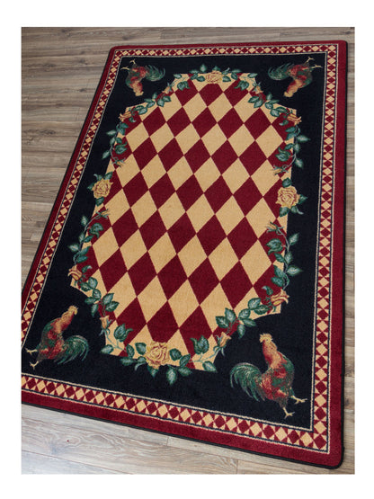 Southwestern Farm Rug – Red – alternate view