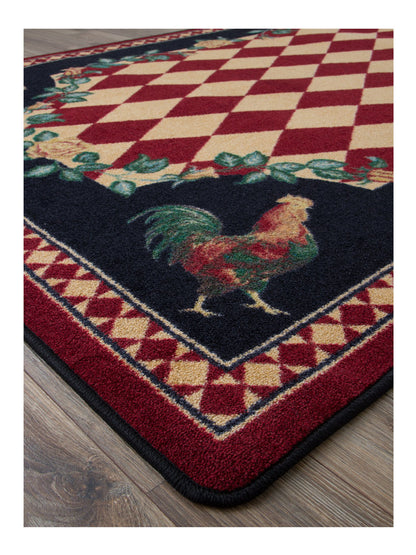 Southwestern Farm Rug – Red – full view