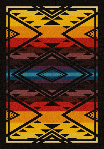 Rainmaker Rug – Bright – close up