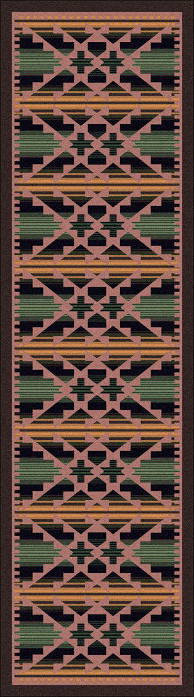 Saddle Blanket Rug – Periwinkle – lifestyle