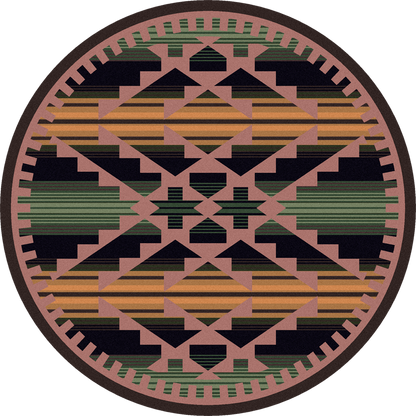 Saddle Blanket Rug – Periwinkle – alternate view