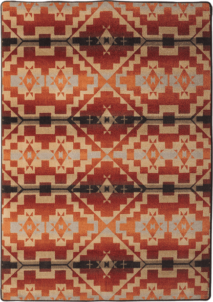 Life Path Rug – Fire – close up