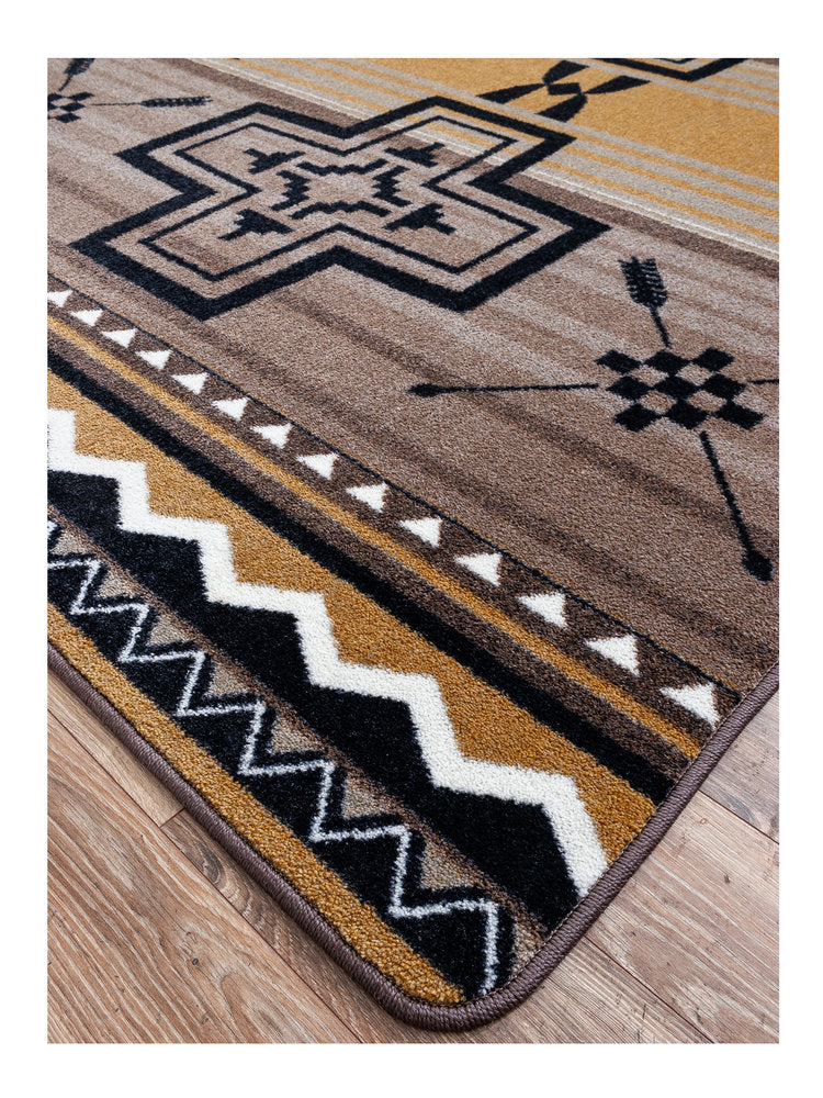 Southwest Abrazos Rug – Old Gold – alternate view