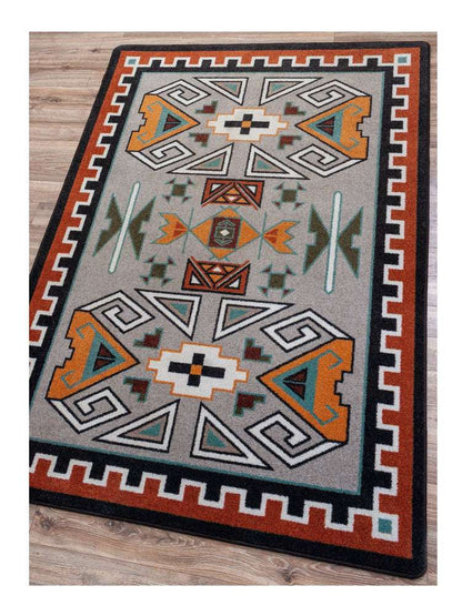 Desert Rams OKA Rug – Rust – full view