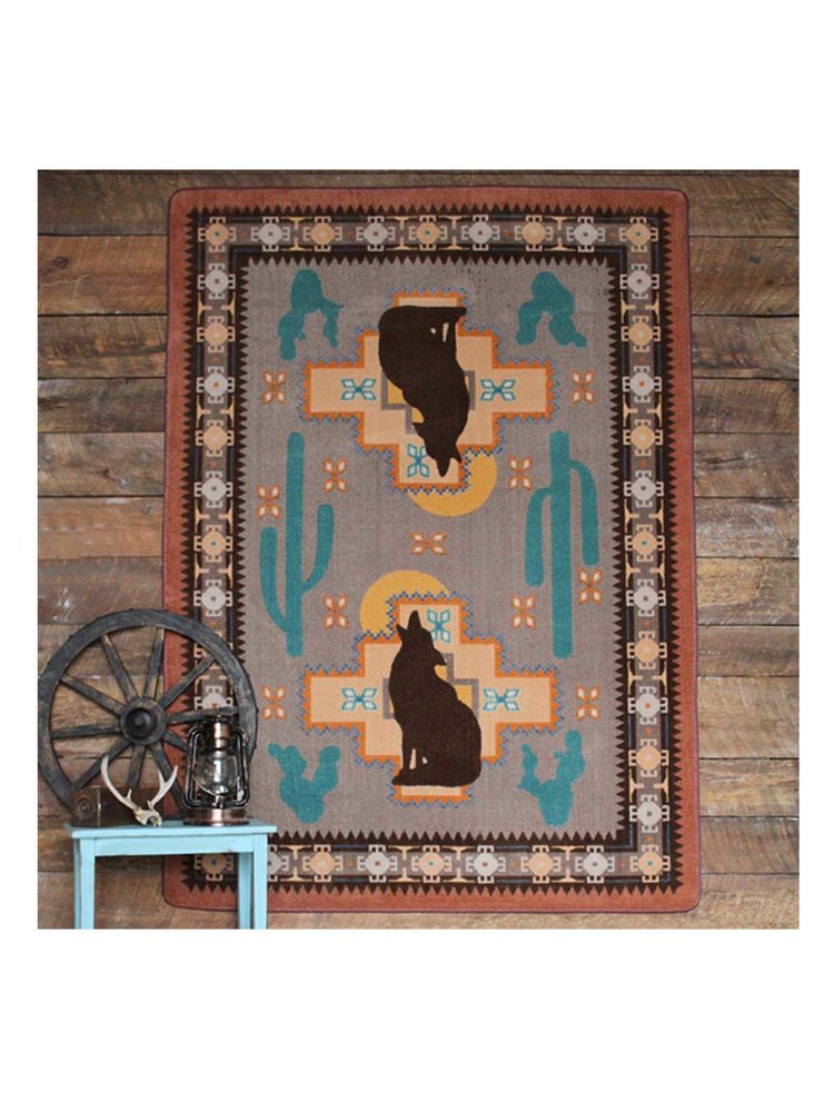 New Mexican Desert Rug – Desert Rose – alternate view