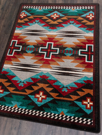 Rustic Crucifix Rug – Electric – alternate view