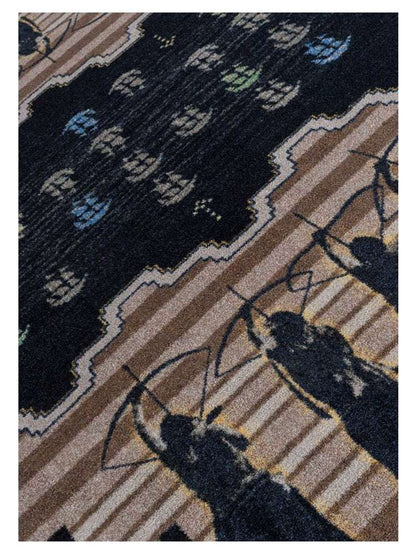 Defend Our Land Rug – Brown – full view