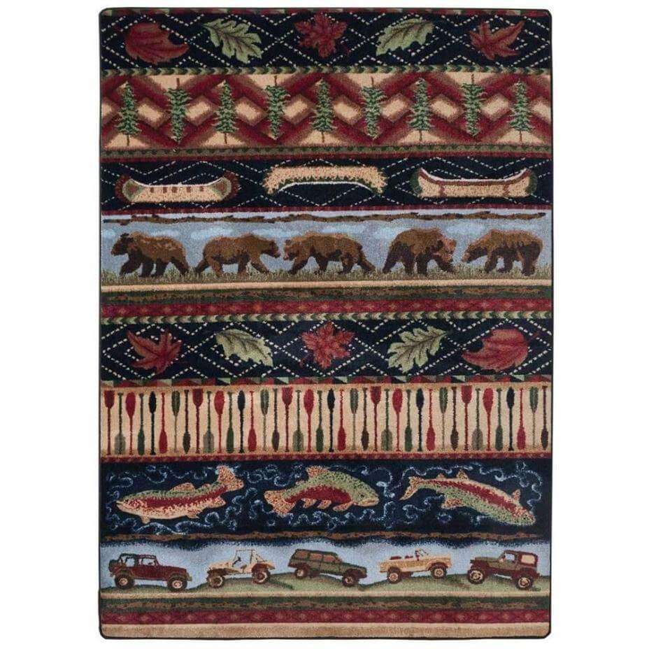 American Wildlife Rug – Multi – lifestyle