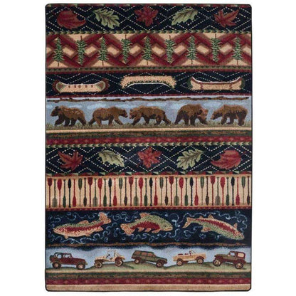 American Wildlife Rug – Multi – lifestyle
