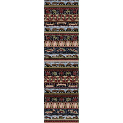 American Wildlife Rug – Multi – close up