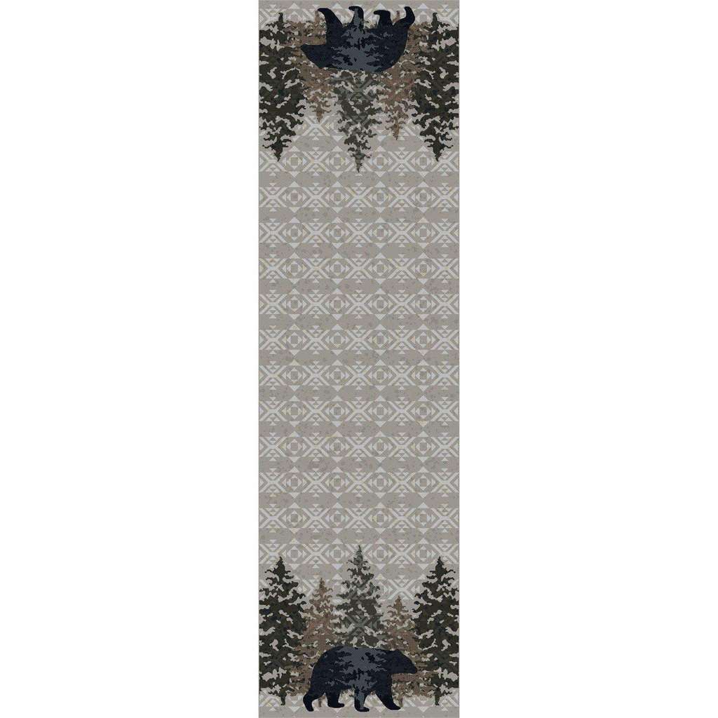 Bear Paradise - Stone-CabinRugs Southwestern Rugs Wildlife Rugs Lodge Rugs Aztec RugsSouthwest Rugs