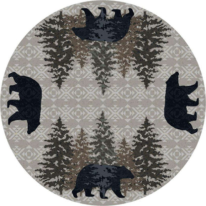 Bear Paradise Rug – Stone – alternate view