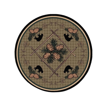 Bears & Pinecones Rug – alternate view