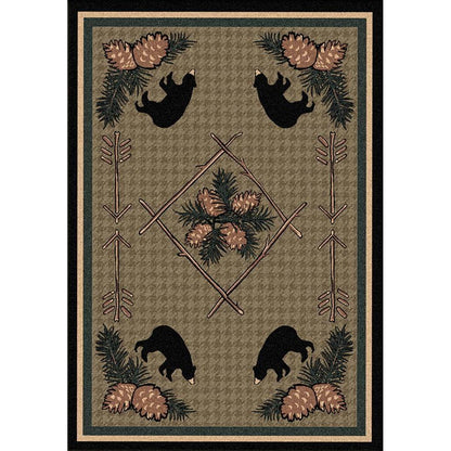 Bears & Pinecones Rug – alternate view