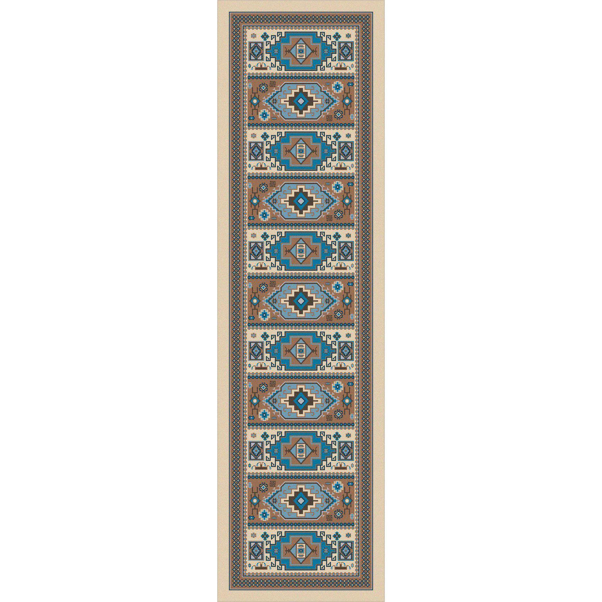 Café Indigo Rug – Turquoise – pattern detail