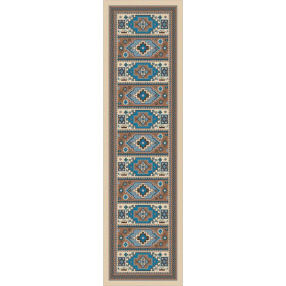Café Indigo Rug – Turquoise – pattern detail