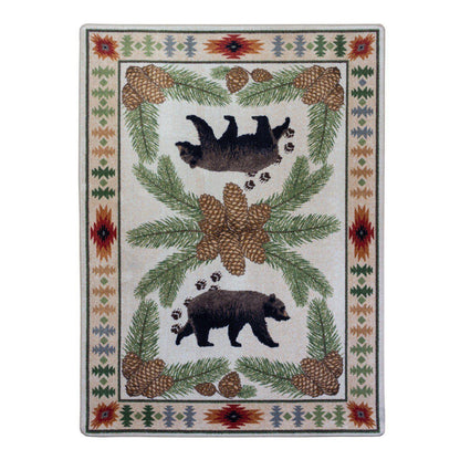 Camp Bear Valley Rug – Natural – close up