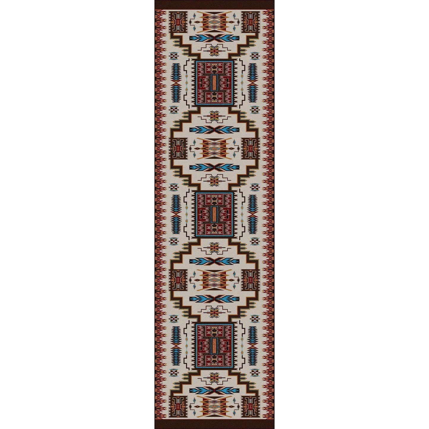 Chasing The Storm - Rust-CabinRugs Southwestern Rugs Wildlife Rugs Lodge Rugs Aztec RugsSouthwest Rugs