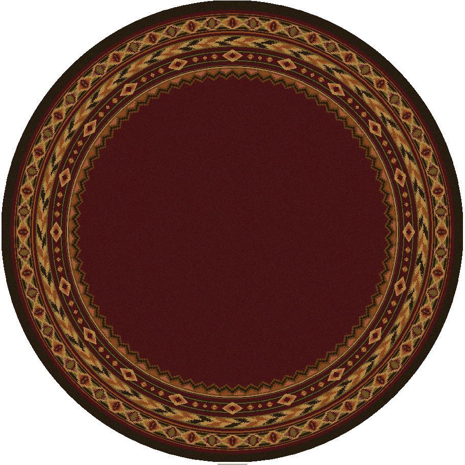Cimarron Land Rug – Red – pattern detail
