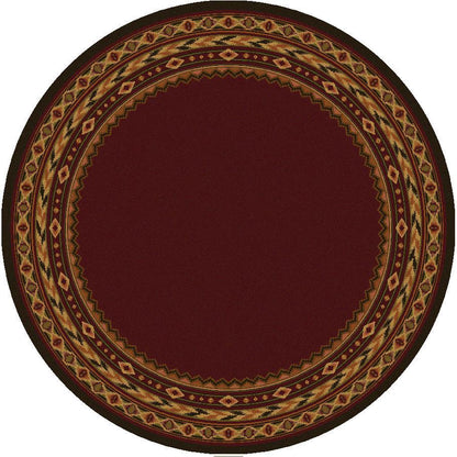 Cimarron Land Rug – Red – pattern detail
