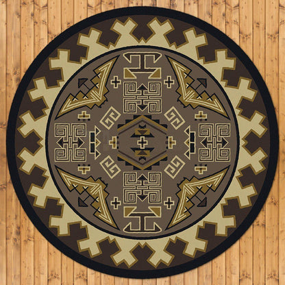 Comfy Trader Rug – Sand – pattern detail