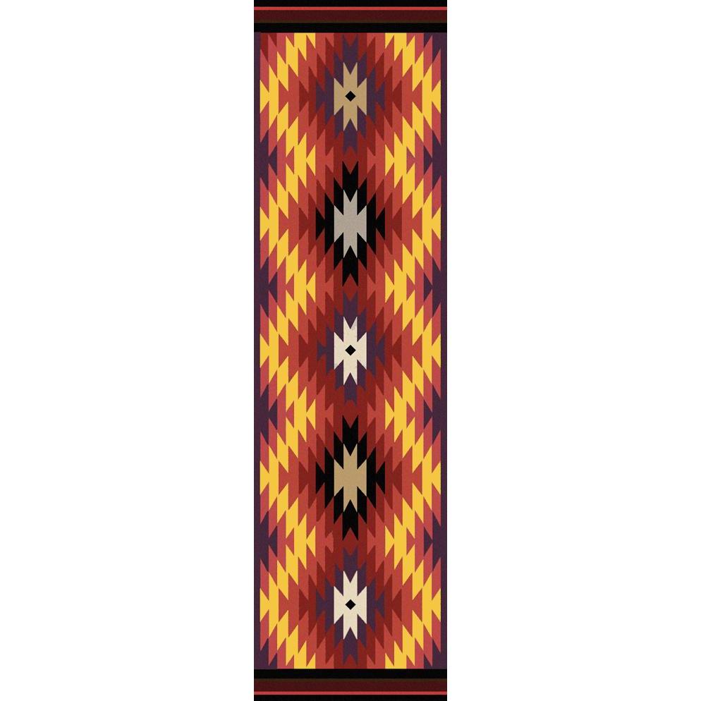 Cosmic Burst Rug – Bright – detail view