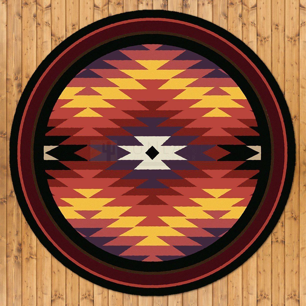 Cosmic Burst Rug – Bright – room setting