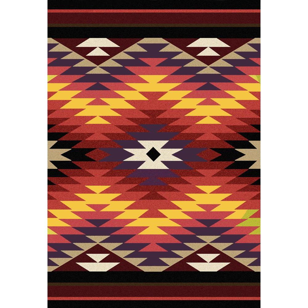 Cosmic Burst Rug – Bright – cabin lodge area rug