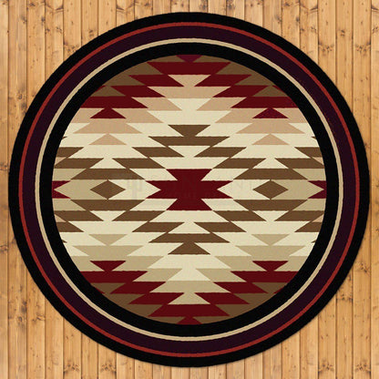 Cosmic Burst Rug – Red – pattern detail