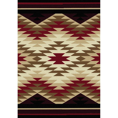 Cosmic Burst Rug – Red – lifestyle