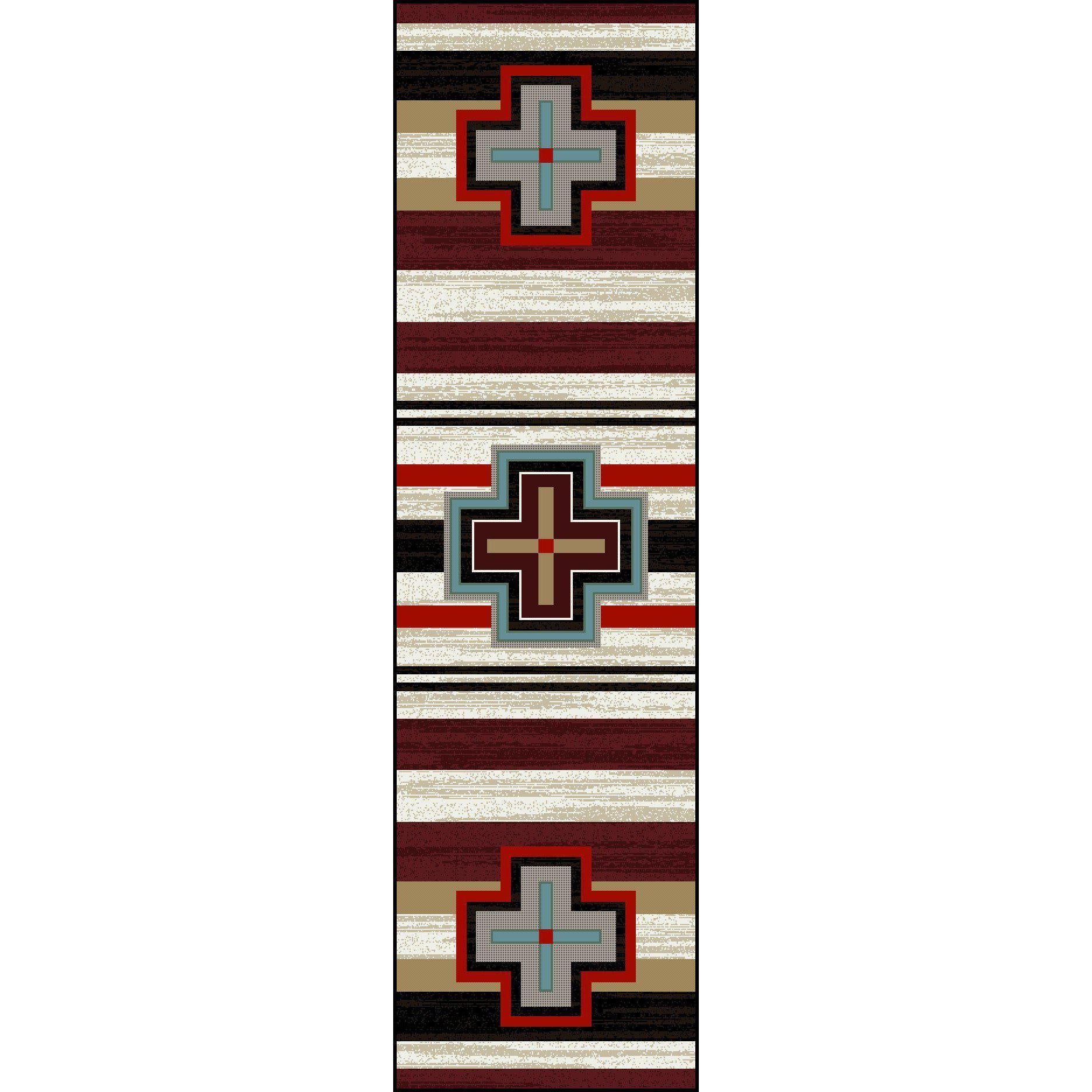 Crucifix Roads Rug – Fuego – alternate view
