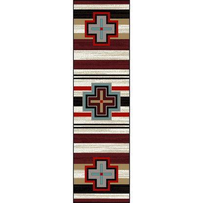 Crucifix Roads Rug – Fuego – alternate view