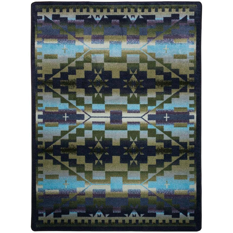 Desert Morning Rug – Blue Shades – pattern detail