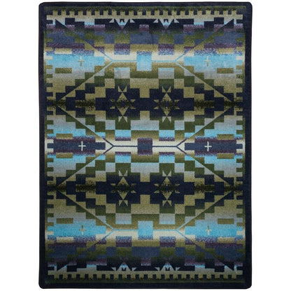 Desert Morning Rug – Blue Shades – pattern detail