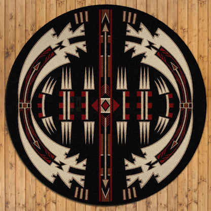 Desert Vandals Rug – Black – pattern detail