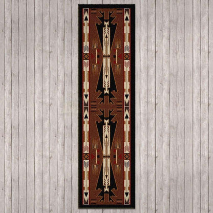 Desert Vandals Rug – Brown – pattern detail