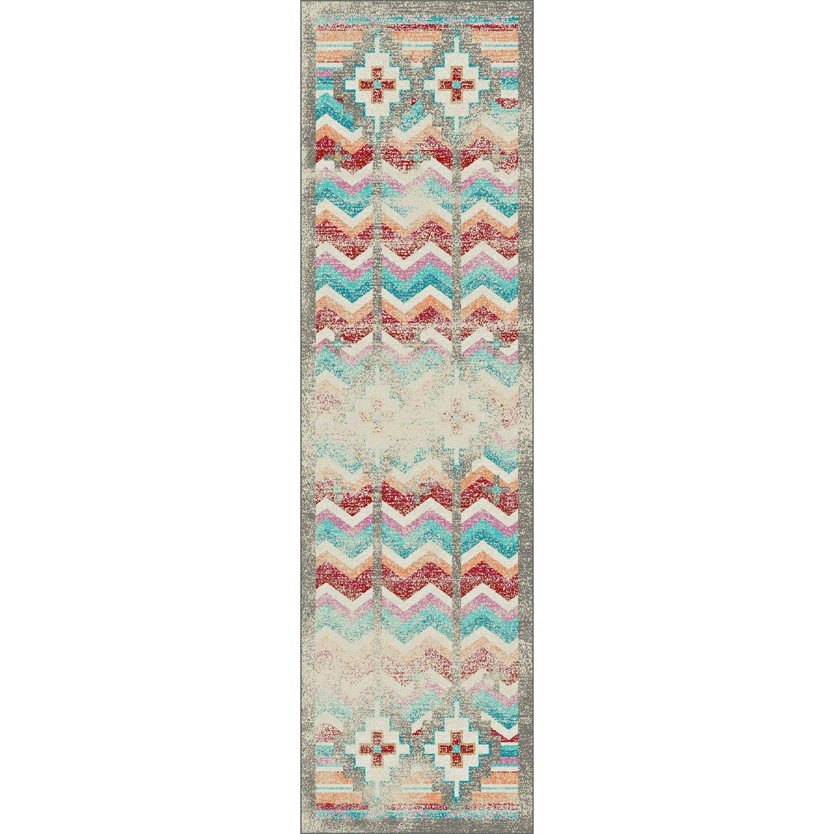 Desierto Rug – Distressed Bright – alternate view