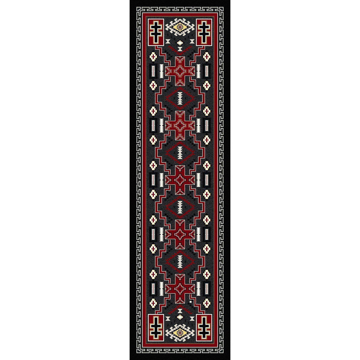 Double Crucifix Rug – Gray – alternate view