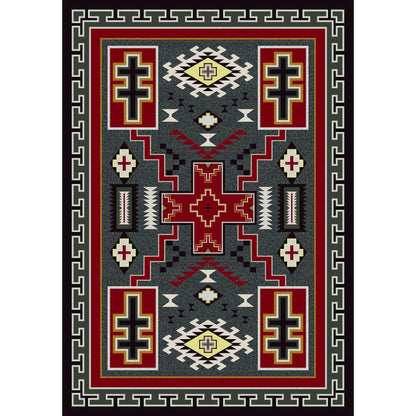 Double Crucifix Rug – Gray – lifestyle