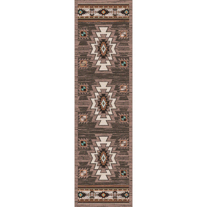 End Of The Barrel Rug – Worn Saddle – alternate view