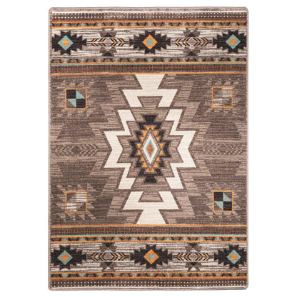 End Of The Barrel Rug – Worn Saddle – lifestyle