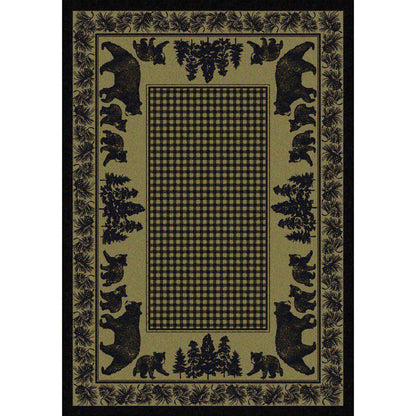 Familia Ursa Rug – Green – lifestyle