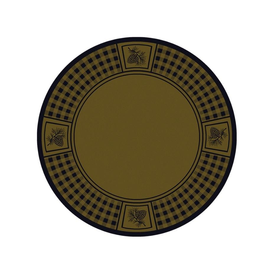 Forest Refuge Rug – Green – pattern detail