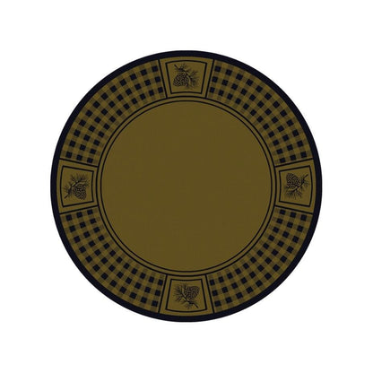 Forest Refuge Rug – Green – pattern detail