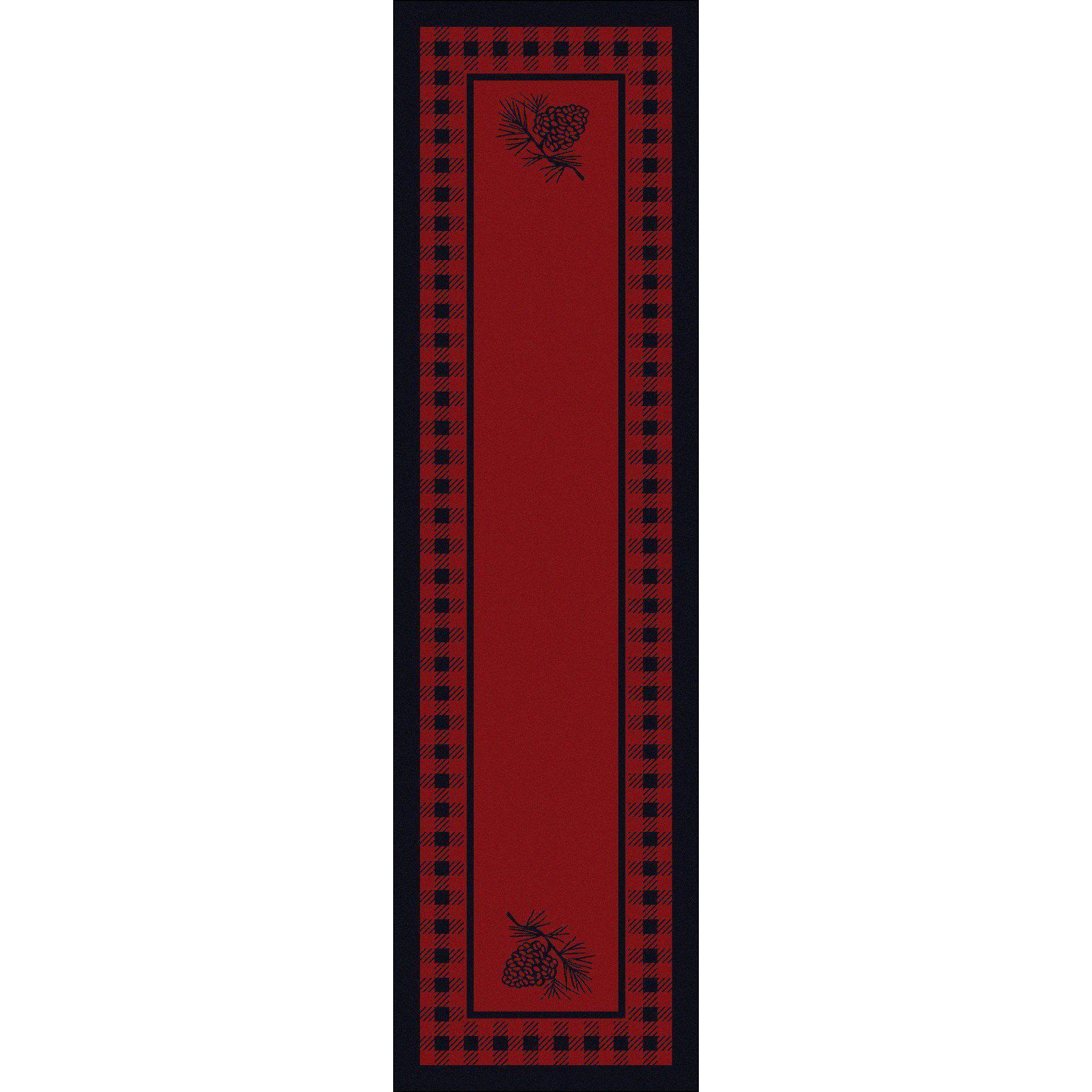 Forest Refuge Rug – Red – alternate view