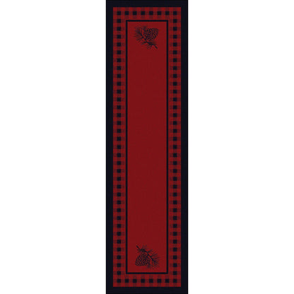 Forest Refuge Rug – Red – alternate view