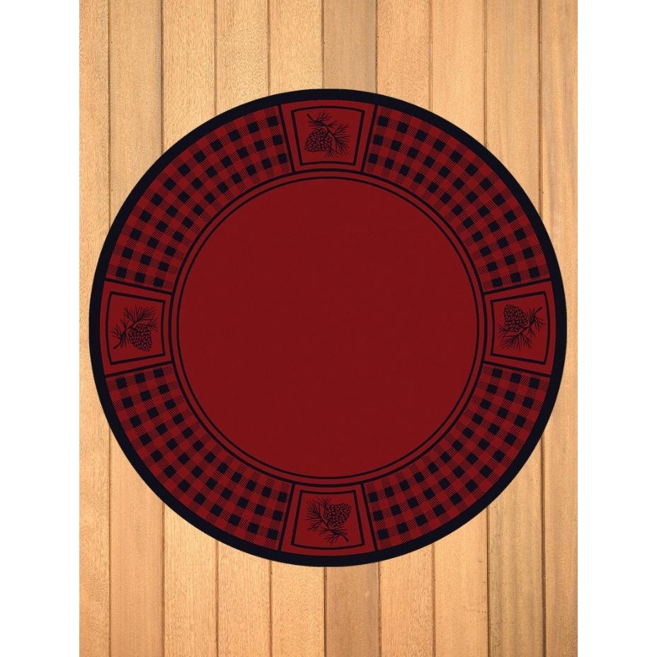 Forest Refuge Rug – Red – pattern detail